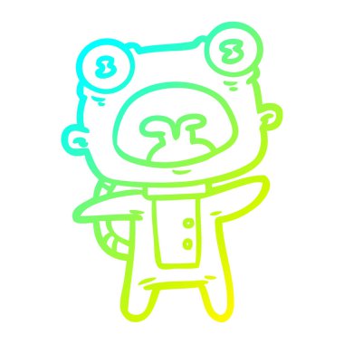 soğuk degrade çizgi çizim karikatür garip yabancı iletişim