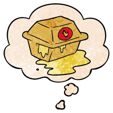 karikatür çıkarmak ve grunge doku desen st kabarcık düşünce