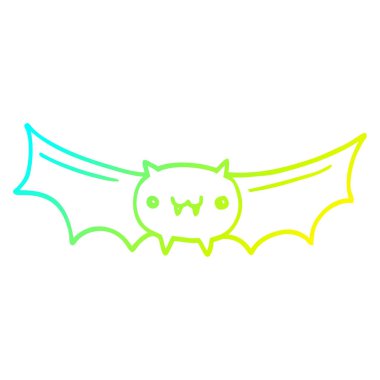 soğuk degrade çizgi çizim karikatür vampir yarasa