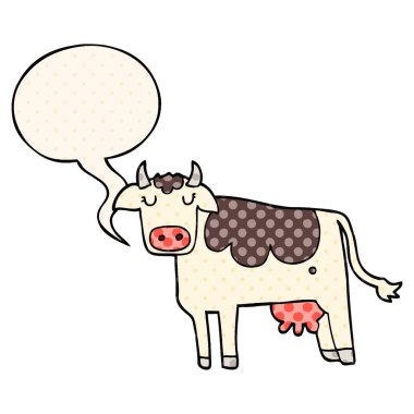 çizgi roman tarzında karikatür ve konuşma balonu