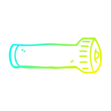 soğuk degrade çizgi çizim karikatür meşale