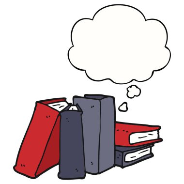 çizgi film kitapları ve düşünce balonu