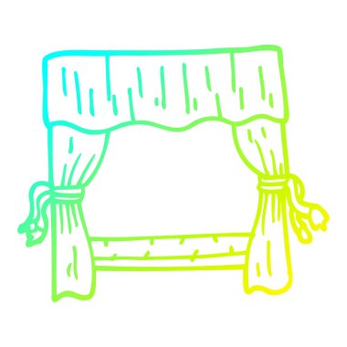 soğuk degrade çizgi çizim karikatür sahne perdeleri