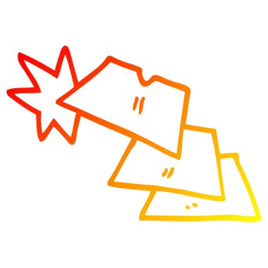 sıcak degrade çizgi çizim karikatür parlak jilet