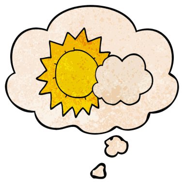 karikatür hava ve grunge doku desen sty düşünce balonu