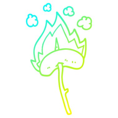 soğuk degrade çizgi çizim karikatür sosisli