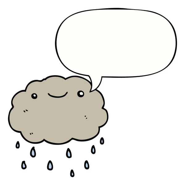 Καρτούν σύννεφο και φούσκα ομιλίας — Διανυσματικό Αρχείο
