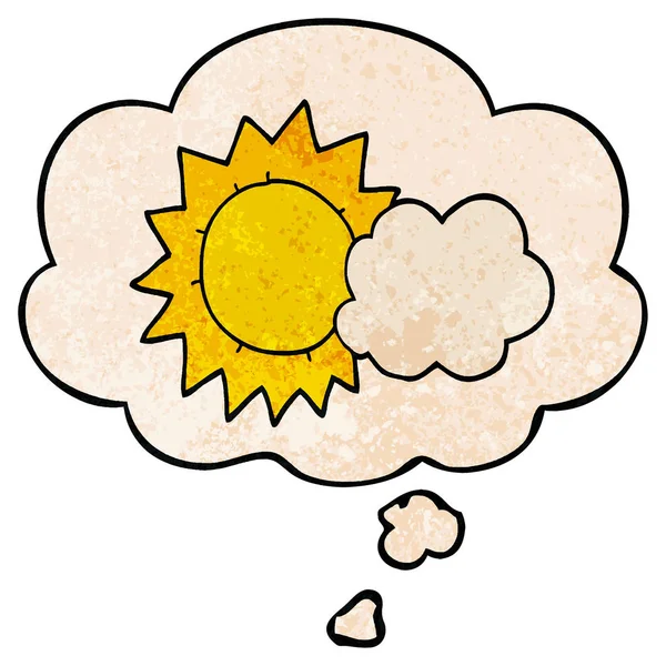 karikatür hava ve grunge doku desen sty düşünce balonu