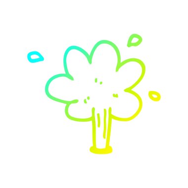 soğuk degrade çizgi çizim karikatür su fışkırtma