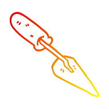 sıcak degrade çizgi çizim karikatür mala