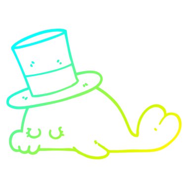 soğuk degrade çizgi çizim sevimli karikatür yunus