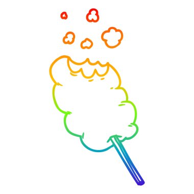 gökkuşağı gradyan çizgi çizim karikatür şeker diş ipi