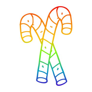 gökkuşağı degrade çizgi çizim karikatür şeker kamışı