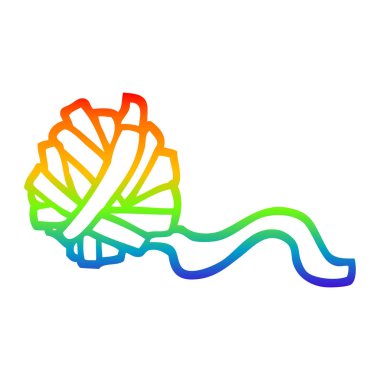 gökkuşağı degrade çizgi dize karikatür topu çizim