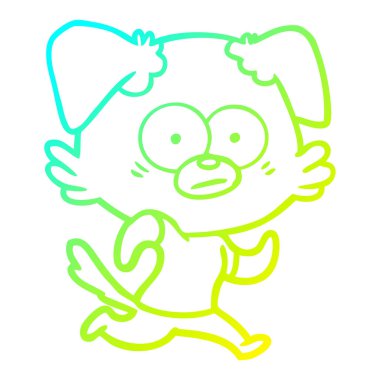 soğuk degrade çizgi çizim sinir köpek karikatür