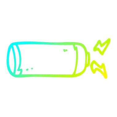 soğuk degrade çizgi çizim karikatür pil