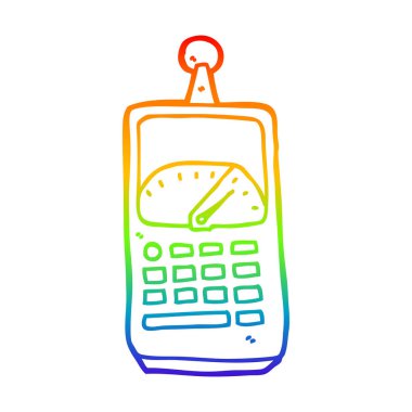 gökkuşağı gradyan çizgi çizim karikatür bilim ekipmanları