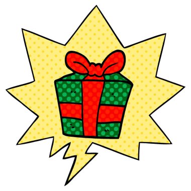 çizgi roman tarzında karikatür mevcut ve konuşma balonu