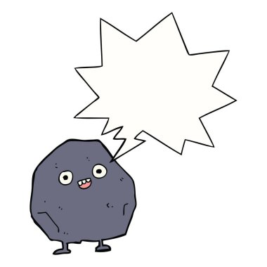 karikatür rock ve konuşma balonu