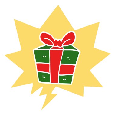 retro tarzda karikatür mevcut ve konuşma balonu