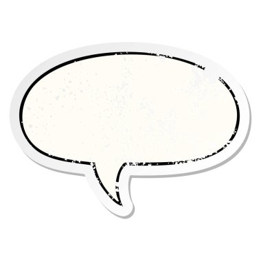 karikatür konuşma kabarcık sıkıntılı etiket ve konuşma kabarcık distr