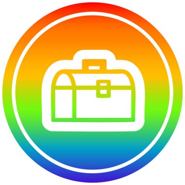 gökkuşağı spektrumlu araç kutusu dairesel