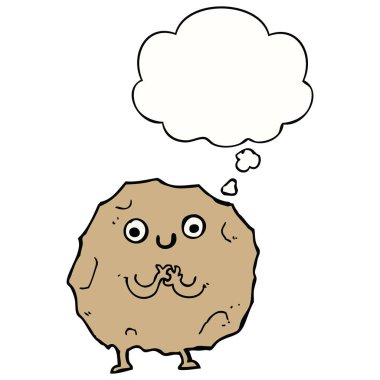 çizgi film rock karakteri ve düşünce balonu