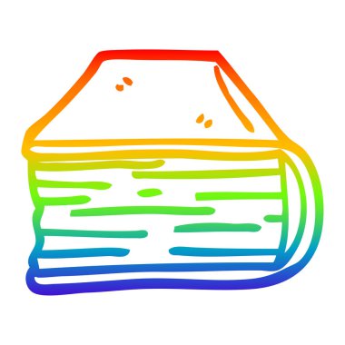 gökkuşağı degrade çizgi çizim karikatür kitap sonu