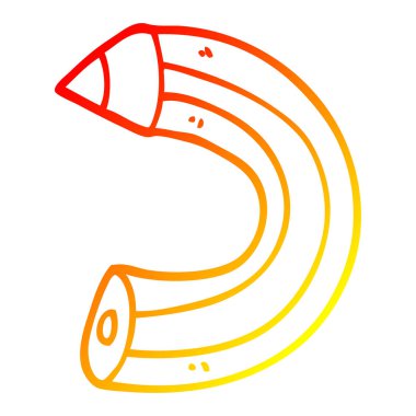 sıcak degrade çizgi çizim karikatür renkli kalem