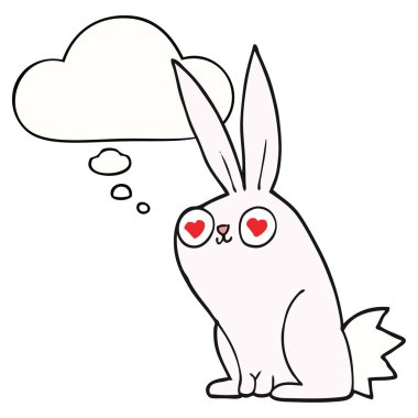 aşk ve düşünce balonu çizgi film tavşan tavşan