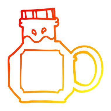 sıcak degrade çizgi çizim karikatür yeşil iksir