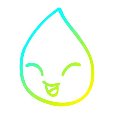 soğuk degrade çizgi çizim karikatür yağmur damla