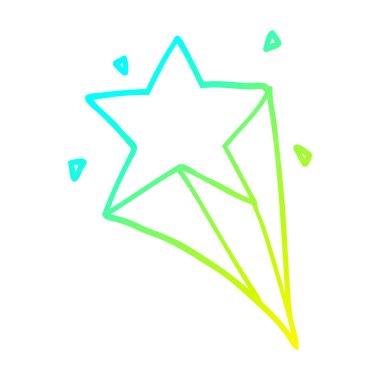 soğuk degrade çizgi çizim karikatür yıldız