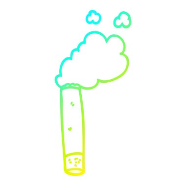 soğuk degrade çizgi çizim karikatür sigara