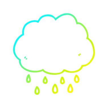 soğuk degrade çizgi çizim karikatür yağmur bulutu