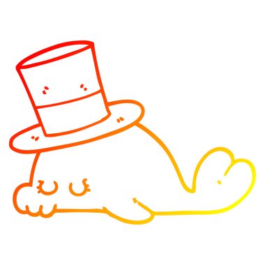 sıcak degrade çizgi çizim sevimli karikatür yunus