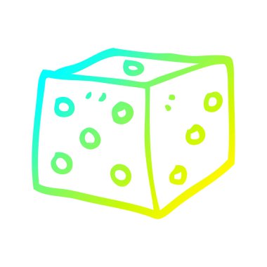 soğuk degrade çizgi çizim karikatür kırmızı zar