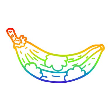 gökkuşağı degrade çizgi çizim eski muz kahverengi gidiyor