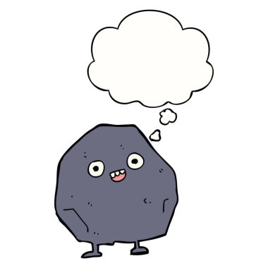 karikatür rock ve düşünce balonu