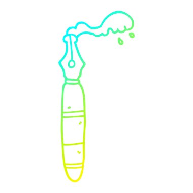 soğuk degrade çizgi çizim karikatür kalem