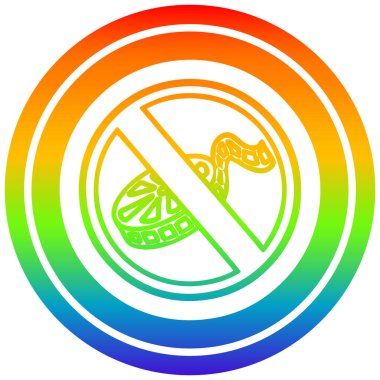 gökkuşağı spektrumunda çekim dairesel yok