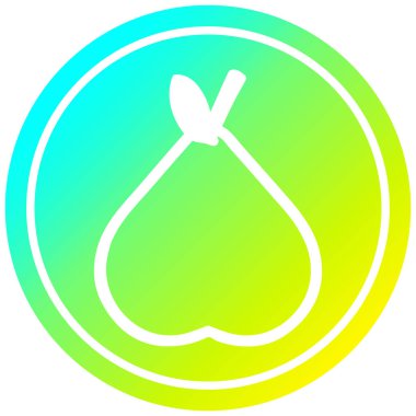 soğuk degrade spektrumda organik armut dairesel