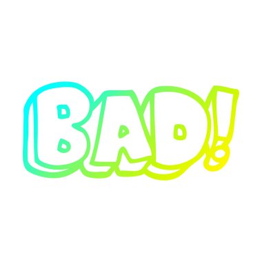 soğuk degrade çizgi çizim karikatür kelime kötü