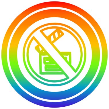 gökkuşağı spektrumunda çekim dairesel yok