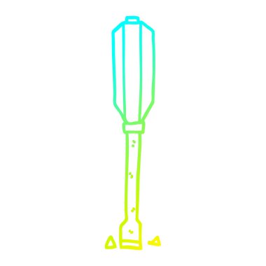 soğuk degrade çizgi çizim karikatür tornavida