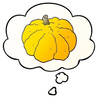 çizgi film squash ve pürüzsüz degrade tarzında düşünce balonu