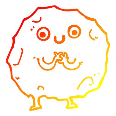 sıcak degrade çizgi çizim karikatür rock karakteri