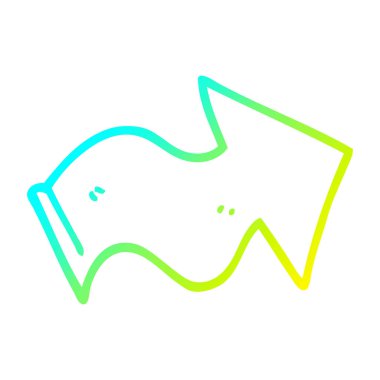 soğuk degrade çizgi çizim karikatür işaret ok