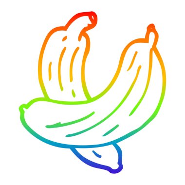 gökkuşağı gradyan çizgi çizim karikatür salatalık bitki