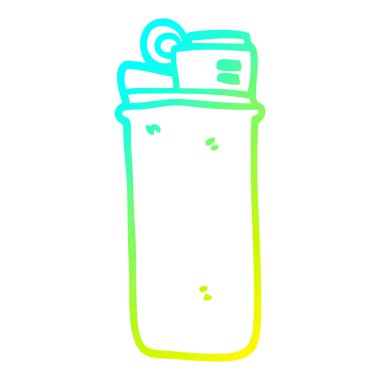 soğuk degrade çizgi çizim karikatür tek kullanımlık çakmak